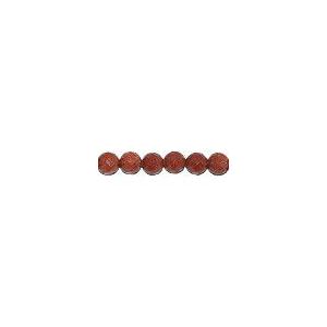 茶金石 ラウンドカット 6mm（35cm）｜yu-beads-parts