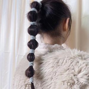 シードビーズ付きヘアゴム(1ヶ)の詳細画像4