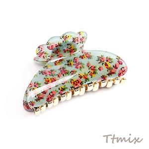 バンスクリップ フラワー柄 4.3×7.8cm(1ヶ)の商品画像