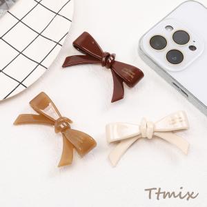 チェック柄バンスクリップ ヘアアクセサリー 41×81mm（1ヶ） : ビーズ