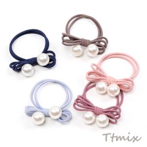 即日可能】シュシュセット ヘアアクセサリー ピンク系（4個セット