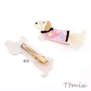 アニマルへアピン 犬 ダックスフント アクリル...の詳細画像2