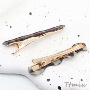 ヘアクリップ ウェーブ レオパード柄 ヒョウ柄...の詳細画像2