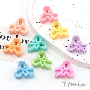 チェック柄バンスクリップ ヘアアクセサリー 41×81mm（1ヶ） : ビーズ
