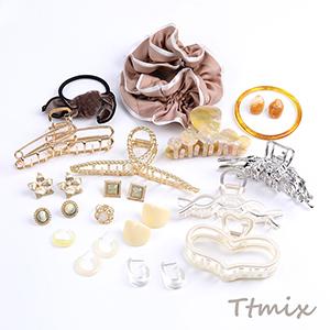 R ヘアゴム3点セット　ハンドメイド　ヘアアクセサリー　アンティーク　まとめ売り R ヘアゴム3点セット ハンドメイド ヘアアクセサリー アンティーク