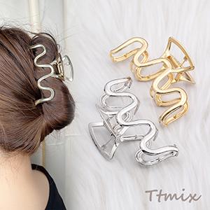 ぽぴー様 チェック柄 ヘアクリップ バンス バンズクリップ ヘア