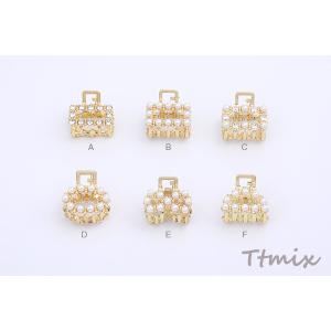 MINIバンスクリップ メタルヘアクリップ ラ...の詳細画像1