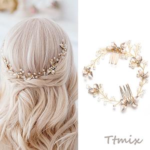 ブライダルアクセサリー 花嫁アクセサリー ウェディングヘッドドレス