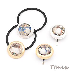 ヘアゴム ポニーフック 丸型 32mm（1ヶ）