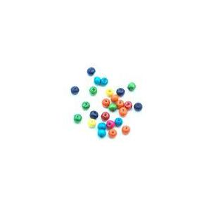 ウッドビーズ　カラーミックス　丸玉  7mm(100g)｜yu-beads-parts