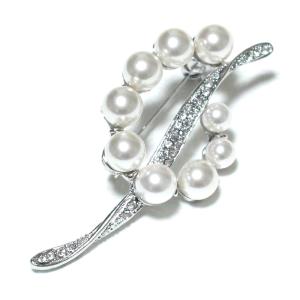 クリスチャンディオール Christian Dior ブローチ ロゴ ラインストーン