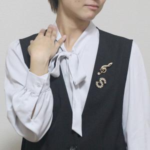 【ゆうパケット送料無料】ブローチ/ト音記号 き...の詳細画像3