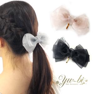 ヘアゴム メタリック調コットンパール風ボールビーズじゃらじゃらゴム