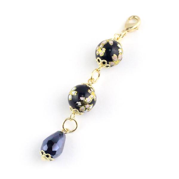 【ゆうパケット送料250円】【オリジナル】かんざし/さくら 和風ビーズ 透明しずくビーズ  お箸かん...