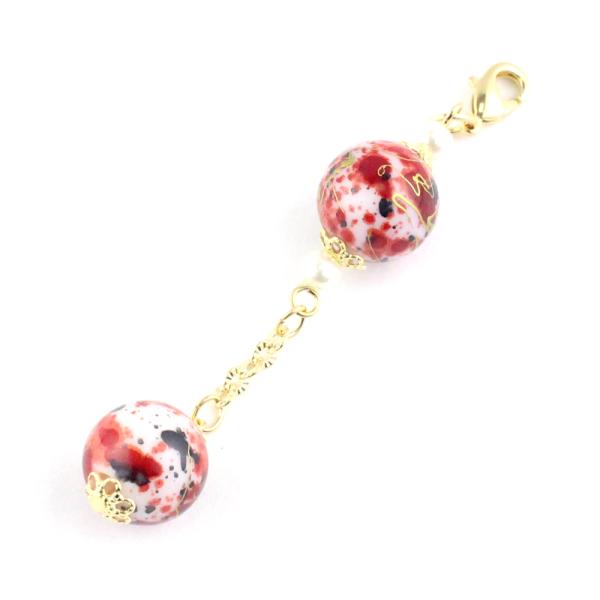 【ゆうパケット送料250円】【日本製】かんざし/和柄ビーズ  スティック お箸かんざし 簪 1本かん...