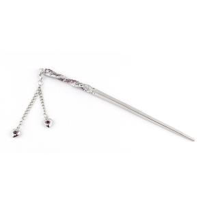 【ゆうパケット送料250円】かんざし/アンティーク調 ゆらゆらハートチャーム らせん状 1本かんざし...