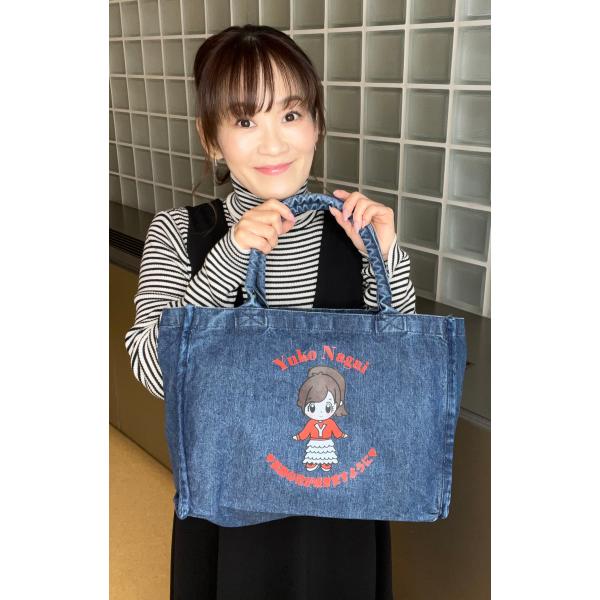 デニムデイリートートバッグ　ウォッシュブルー