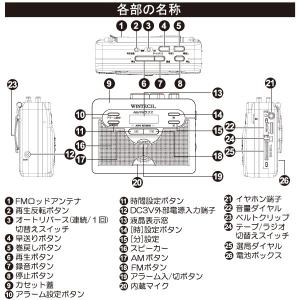 カセットテープレコーダー PCT-11R マイ...の詳細画像4