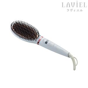 【在庫限り】LAVIEL（ラヴィエル）ブラシアイロン LV-B01 ヘアアイロン ラビエル ブラシ型 ヘアーアイロン マイナスイオン アイロンブラシ ストレートスタイル｜yuasa-p