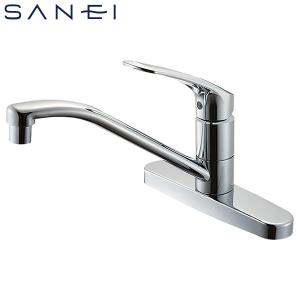 SANEI ツーホールシングルレバー台付混合栓 一般地用 K676EV-13 水栓金具 キッチン用 キッチン水栓 三栄水栓｜yuasa-p