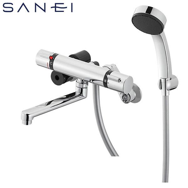SANEI 壁付サーモスタットシャワー混合栓 寒冷地用 SK18520S9K-13 水栓金具 浴室用...