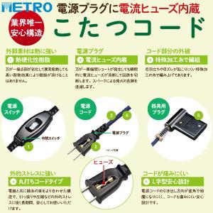 ユアサプライムス こたつテーブル YK-DL1...の詳細画像4