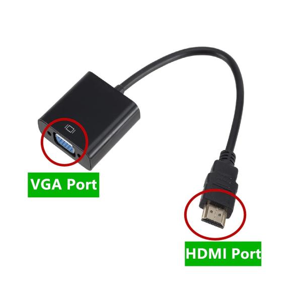 HDMI VGA 変換アダプター ケーブル　HDMIオス VGAメス