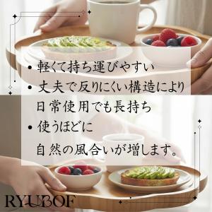 お盆 トレー 木製 おしゃれ 竹製 花形 北欧...の詳細画像5