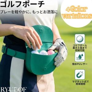 ゴルフポーチ ベルト付き 軽量 ウエストバッグ...の詳細画像1