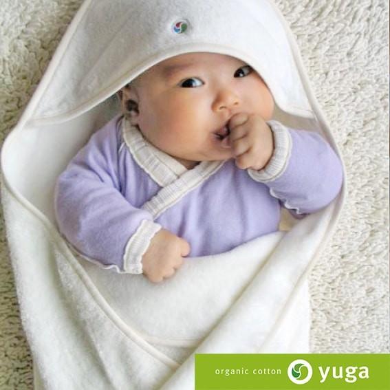 ☆オーガニックコットンのベビー服☆yuga 今治タオルふわふわおくるみ【日本製】出産祝い・出産準備に...