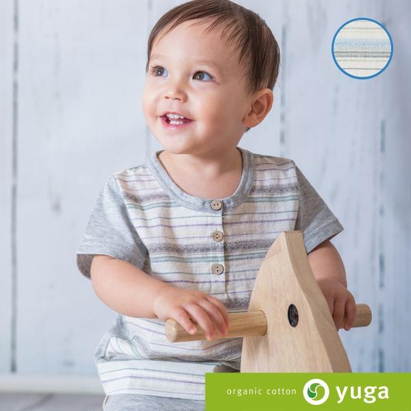 yuga　ヘンリーネック・Tシャツ　オーガニックコットン100%／日本製【出産祝い】