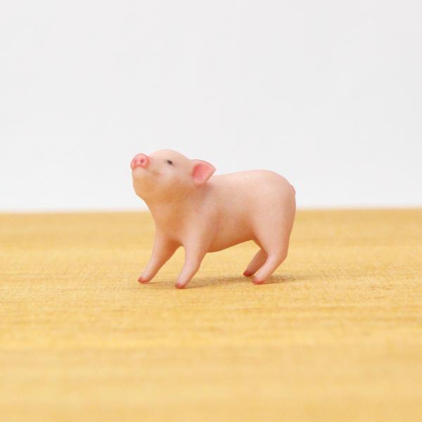 ミニブタのミニチュアフィギュア