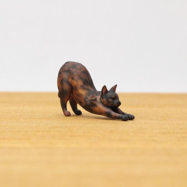 サビ猫のミニチュアフィギュア