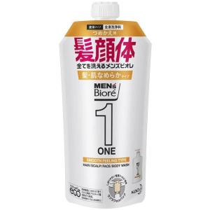 メンズビオレ ONE オールインワン全身洗浄料髪・肌なめらかタイプ つめかえ用 340ml｜yuidrug