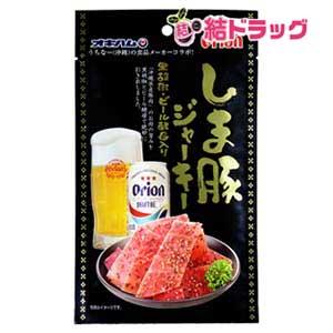 〇 オキハム  しま豚ジャーキー黒胡椒・ビール酵母入り 25g サラミ、肉のおつまみ珍味の商品画像