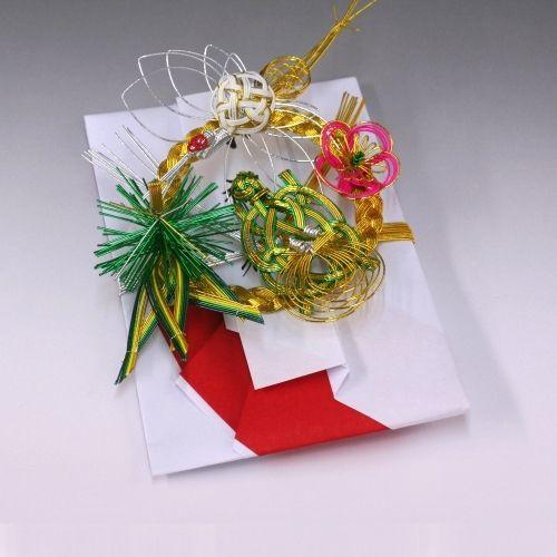 支度金 結納金 袋(赤白)松竹梅鶴亀