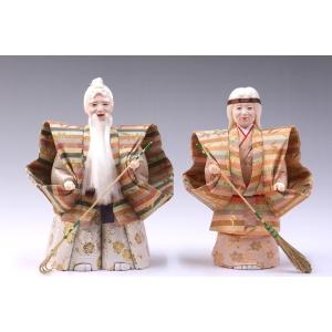 高砂人形 木目込人形 木目込 新大三五（入目） 夫婦円満 長寿 縁起物
