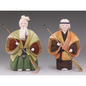 高砂人形 一位一刀彫 三寸 昌之作 : ともえやYahoo!店 - 通販 - Yahoo