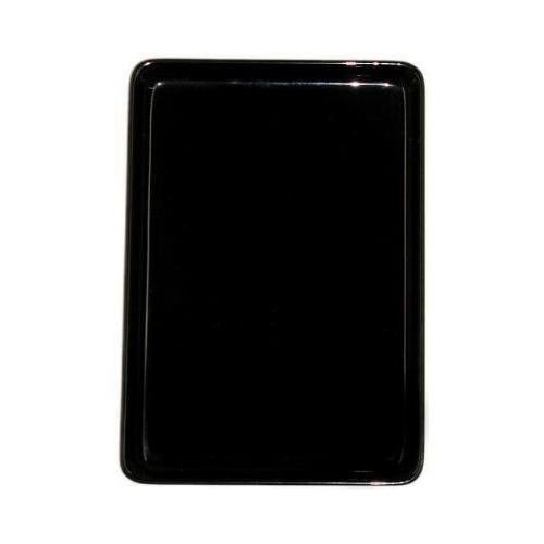 切手盆 7寸(越前塗)木製 漆塗り 漆器 黒・無地 7号 横15cm×縦21cm