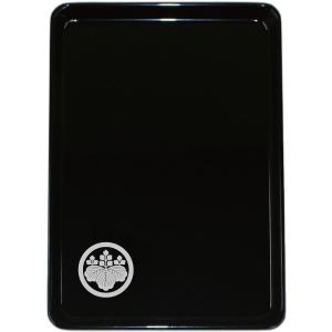 切手盆 7寸(越前塗)木製 漆塗り 漆器 黒・無地 7号 横15cm×縦21cm