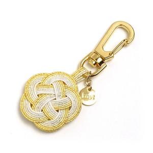 ac0305水引キーフック（キーホルダー） 花 グリーン : 創業100年 加賀