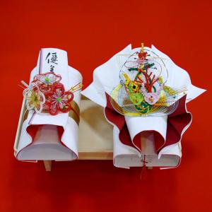 結納品セット 7品 結納後に松竹梅の水引細工を飾れる結納品 : 創業100