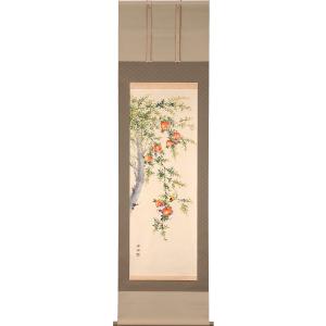 掛け軸 滝上り鯉 (仲田龍安) （掛軸小物なし） 【掛軸】 : 掛け軸