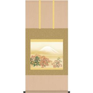 掛軸 (掛け軸) 四季山水図（秋） 雪舟 尺五あんどん 約横54.5cm×縦