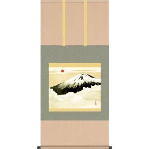 掛軸 (掛け軸) 四季山水図（秋） 雪舟 尺五あんどん 約横54.5cm×縦