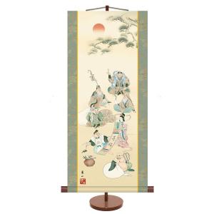 掛軸 (掛け軸) 秋用 四季花鳥 紅葉に小鳥 田村竹世 尺三立 約横44.5cm