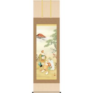 ⑨掛軸　三浦成珠/波跳び兎之図/鑑定保証付/桐共箱付 楽天市場】【送料無料】掛け軸 名月にうさぎ 尺5サイズ（幅54.5×高さ約
