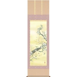 掛軸 (掛け軸) 夏用 川蝉 中川幸彦 尺八横 約横67cm×縦138cm p9752 夏