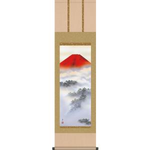 掛軸 (掛け軸) 山村春麗 川合玉堂 尺五立 約横54.5cm×縦190cm g7006