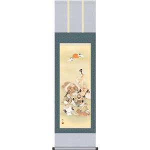 掛軸 (掛け軸) 紫式部 稲垣瑞波 尺五立 約横54.5cm×縦190cm p9824